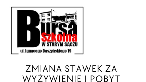 Zmiana stawek za wyżywienie i pobyt